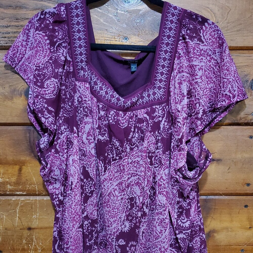 Apt 9 Plus Size Pink Blouse